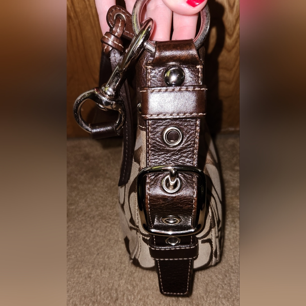 Coach Zoe Shoulder Bag (Repaired) Gem